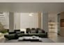 design modern 3d basement, floor plan and high quality render